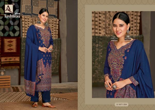 Alok Tushikaa 2 Pure Pashmina Designer Dress Material Collection 